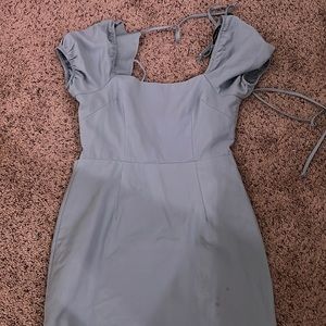 Light blue backless dress size xs